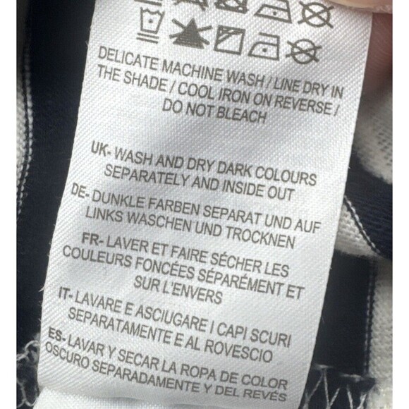 Boden Darcey Jersey BLACK WHITE Striped T Shirt Dress Sz 6R Nautical Travel - Picture 8 of 9